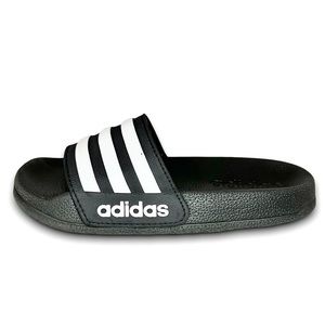 Adidas Adilette black and white slides